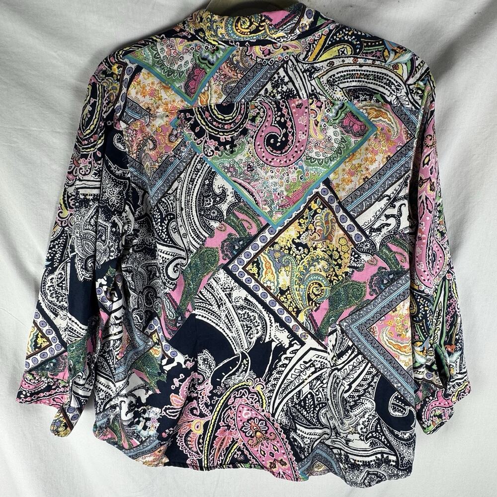 Lauren Ralph Lauren Size Large (L) 100% Cotton Paisley Buttondown shirt - Picture 2 of 8